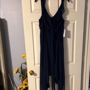 Elegant Navy Blue Dress